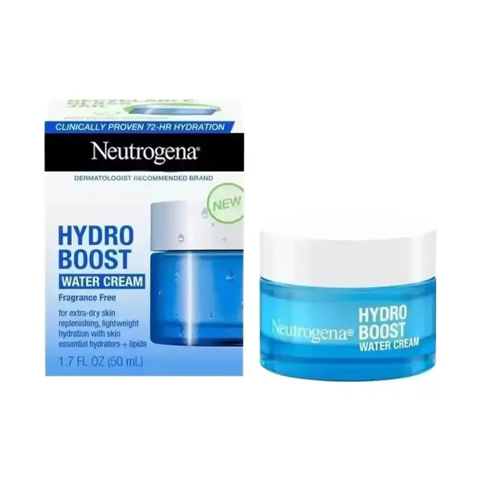 Neutrogena Hydro Boost crème 24 heures d'hydratation légère Non grasse tous les Types de peau Base de maquillage réparation nocturne