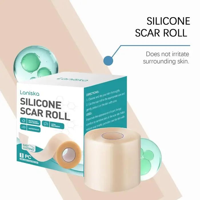 Rouleau hydrocolloïde de Patch de cicatrice de Silicone pour le soin des plaies pansements