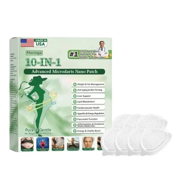 Patch Nano Micro-Aiguilles Avancé au Moringa ≤0.3mm Raffermissant Liftant Tonifiant Sculptant Hydratant Léger Unisexe