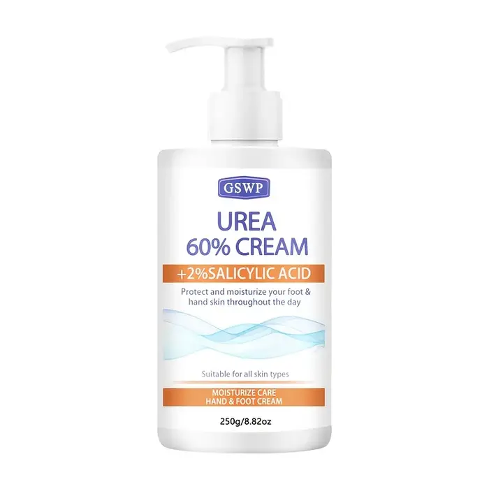 Crème hydratante pour les mains et les pieds GSWP à 60 % d'urée, contenant de l'acide salicylique, p