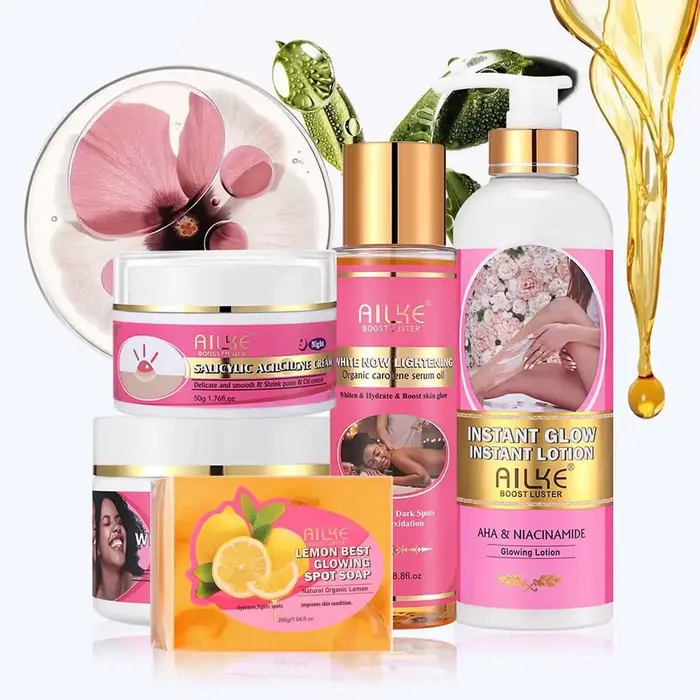 AILKE Ensemble éclaircissant naturel pour la peau