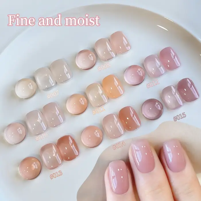 XEIJAYI 15ML 1pc vernis à ongles Gel rose glace, vernis à ongles par Immersion UV LED, conception de