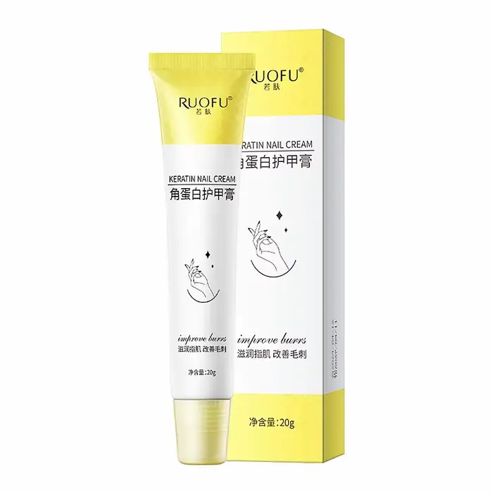 Crème à ongles à la kératine : Lisse les bords vifs, renforce les ongles, hydrate les pointes des do