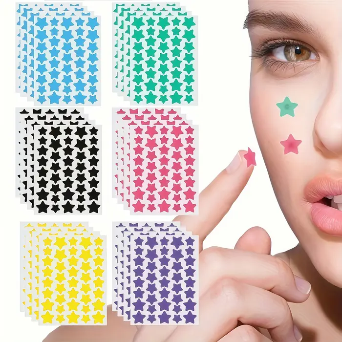 240 patchs hydrocolloïdes pour boutons Superstar – Jolie couverture en forme d'étoile