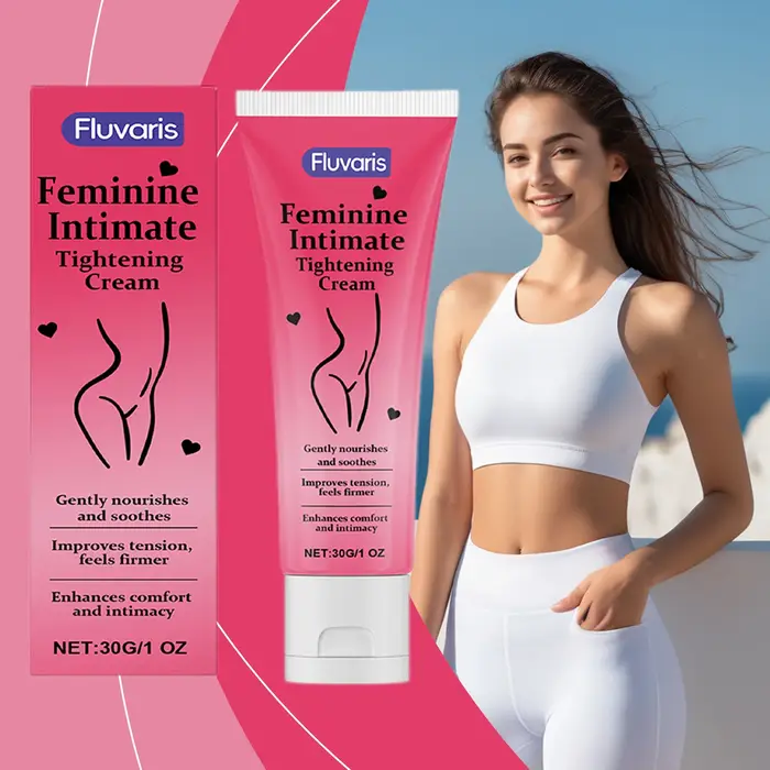 Crème raffermissante intime féminine, ingrédients naturels, douce pour la peau, restaure l'élasticit