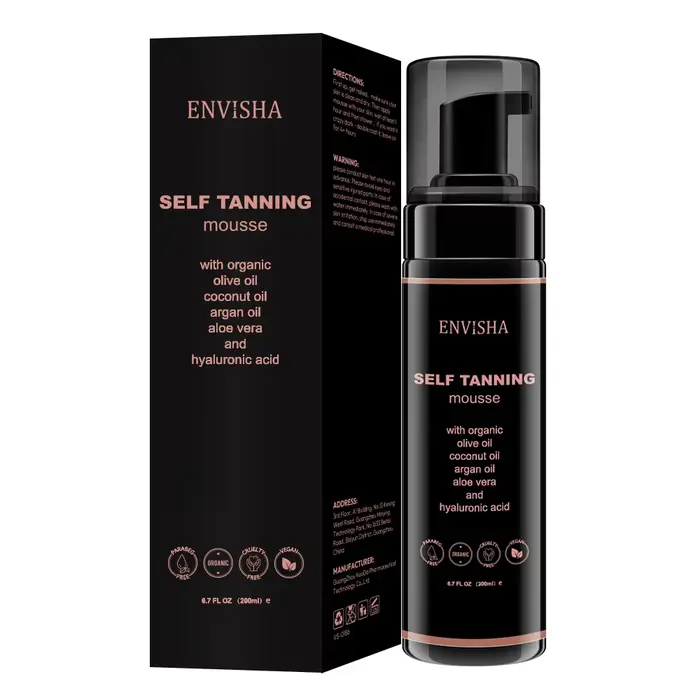 Spray mousse autobronzant pour les soins de la peau du corps