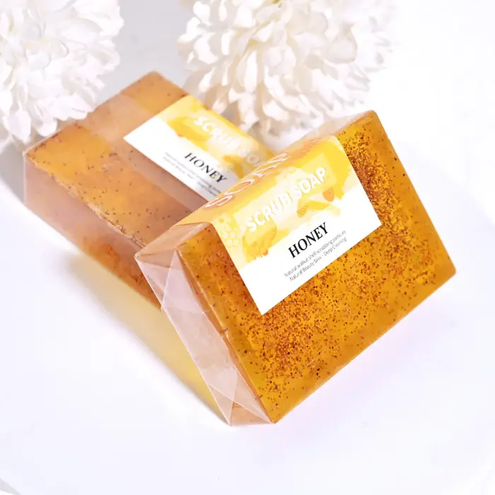 M + 100G savon de gommage aux particules de noix au miel naturel nettoie en douceur les Pores lavage du visage