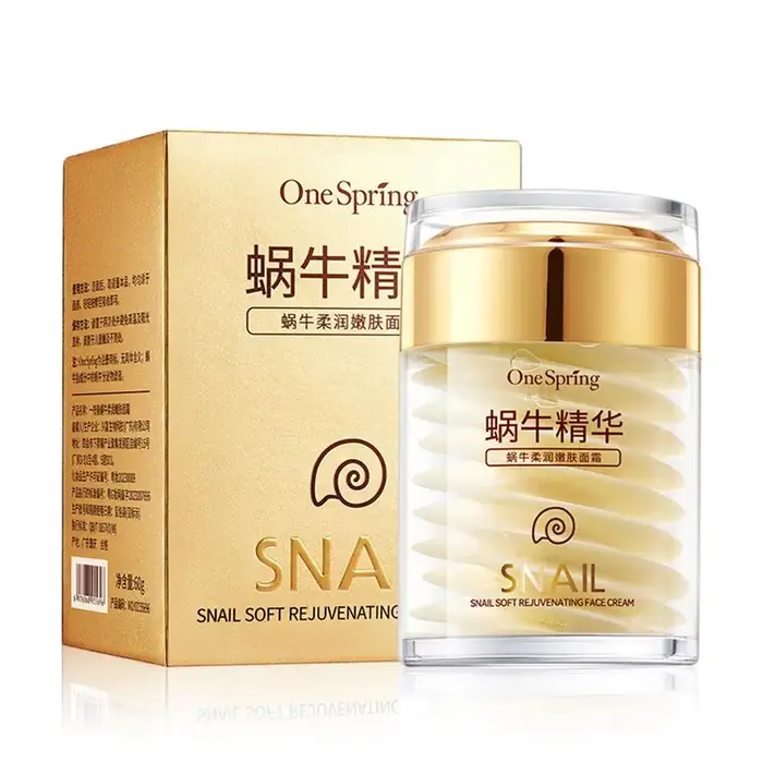 Crème hydratante à l'escargot 60g, lotion réparatrice pour le visage, multi-effets, soin doux de la 