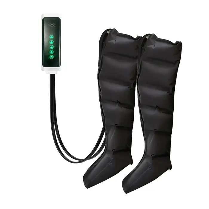Massage des jambes à compression d'air 6 bottes pneumatiques à airbag utilisées pour la circulation 