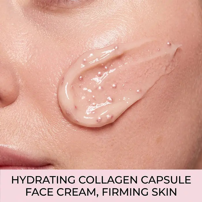 Crème en capsules de collagène hydratante