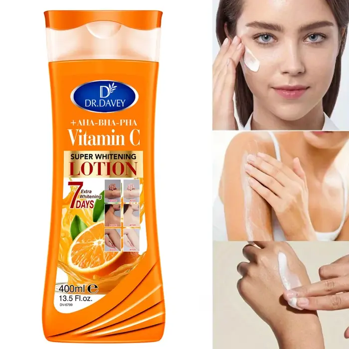 DR.DAVEY VITAMIN C body lotionGrande capacité400MLLotion corporelle hydratante et rafraîchissante Four Seasons