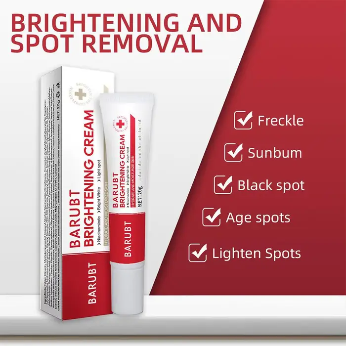 Crème Éclaircissante Anti-Taches pour le Visage – Correcteur de Mélasma et Taches Brunes – Atténue la Pigmentation de la Mélanine – Soin de Beauté Illuminateur