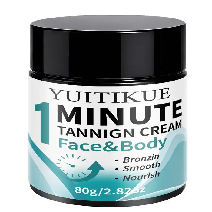 YUITIKUE Crème bronzante pour le visage et le corps 80g Lotion auto-bronzante rapide Hydratant nourr