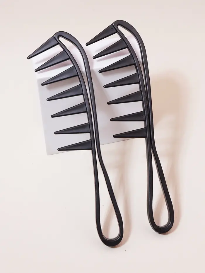 Grand peigne à cheveux à dents larges, peigne d'épilation Shun, adapté aux cheveux secs et humides, 