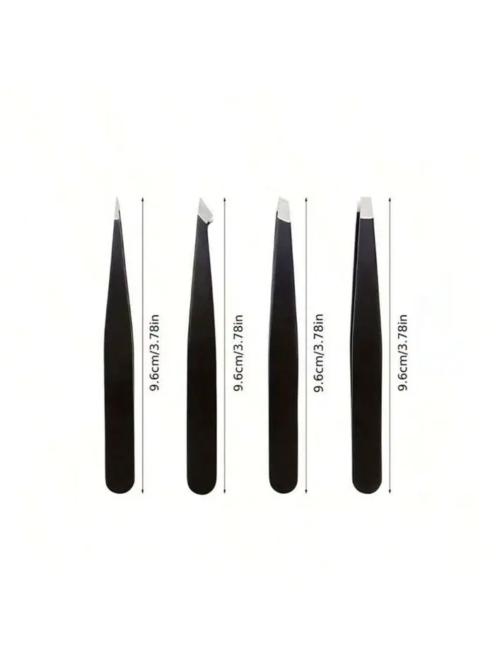 Pincettes à sourcils polyvalentes, paquet de 4 outils de maquillage pour resserrer les sourcils en a