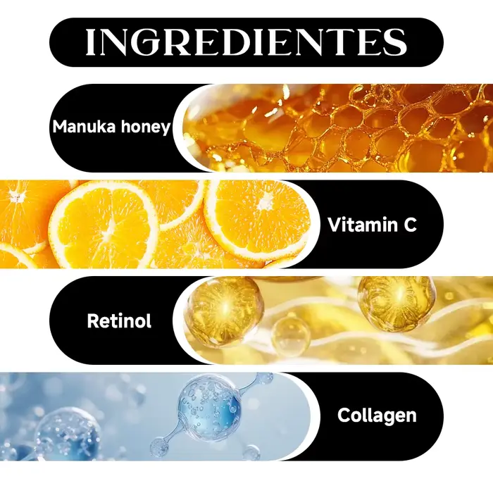 SUYARUN Hydratant au collagène et au rétinol au miel de manuka – Hydratation en profondeur