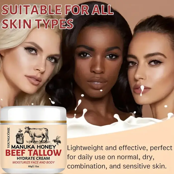 Manuka miel boeuf Tallow crème pour le visage hydratant