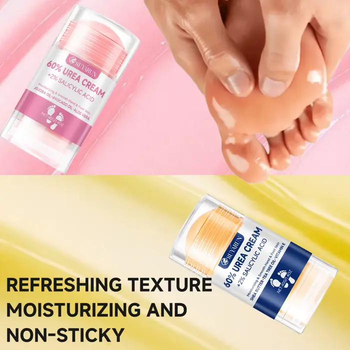SUYARUN Bâton de crème pour les pieds à l'urée 60 % – Hydratant et exfoliant