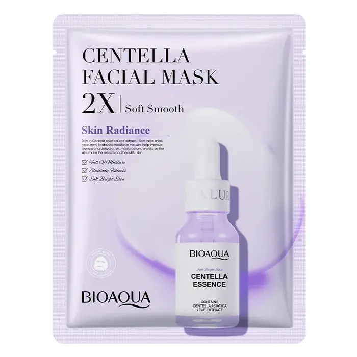 20 pièces BIOAQUA Centella collagène masque Facial VC hydratant rafraîchissant feuille masques acide hyaluronique