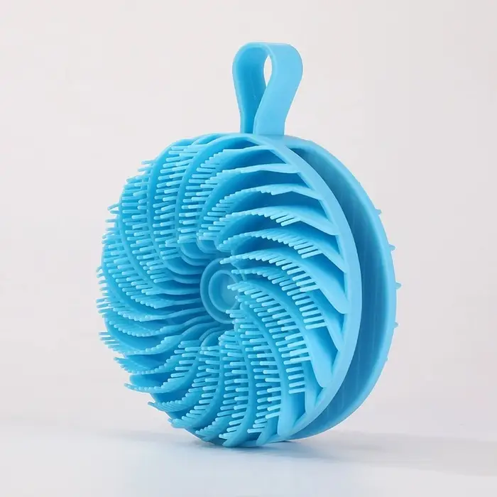 Gant de massage exfoliant doux en silicone pour le corps et le cuir chevelu, non irritant, pour le l
