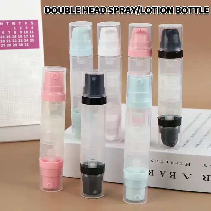 Bouteille de pulvérisation/Lotion à Double tête à pression sous vide