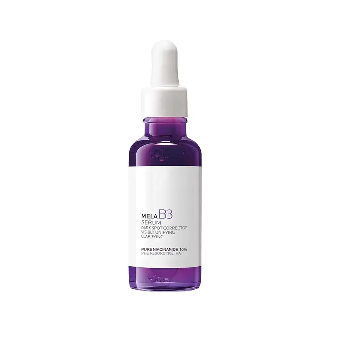 Sérum éclaircissant à la vitamine B3 (flacon violet) - Atténue les taches brunes, unifie le teint, r