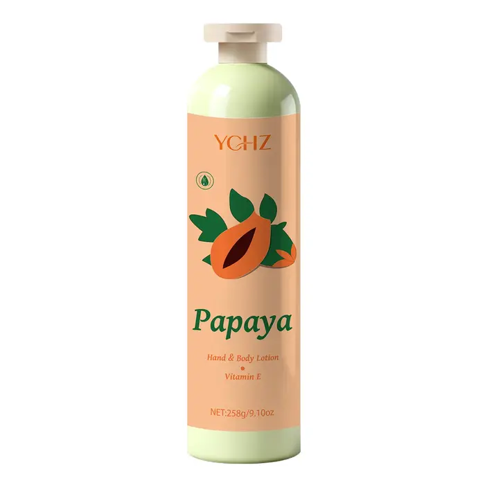 Lotion hydratante pour la peau à l'extrait de papaye et à la vitamine E, resserre la peau du corps, 