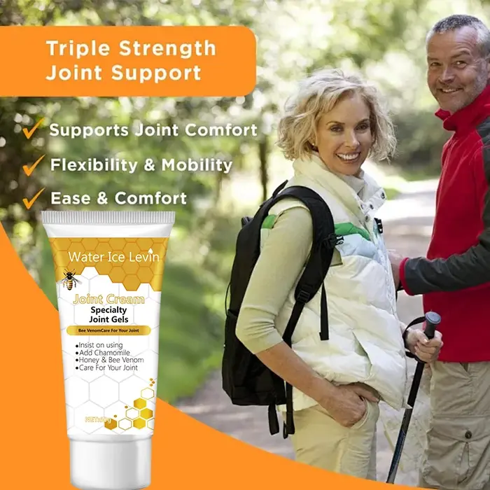 Crème Corporelle Raffermissante Hydratante au Venin d'Abeille Collagène Acide Hyaluronique Miel Apaisante Hypoallergénique 60g pour Tous Types de Peau Quotidien