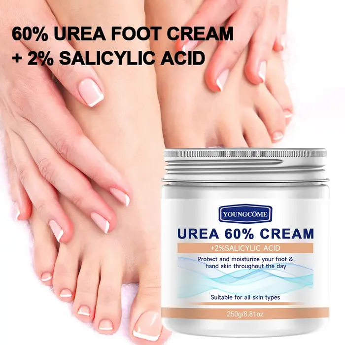 2 pièces 60% crème d'urée + 100% acide salicylique