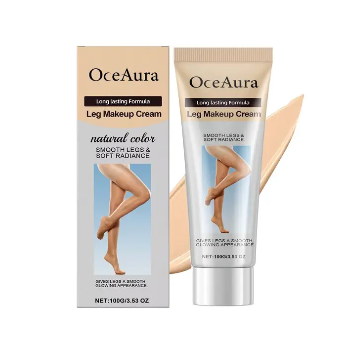 Crème de maquillage pour les jambes 100g, unifie le teint, fond de teint corporel, imperméable, long
