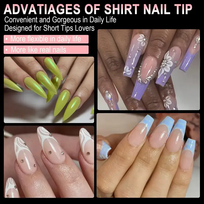 Faux ongles de luxe en Gel doux, Capsules semi-mates, cercueil français d'amande, couverture complèt