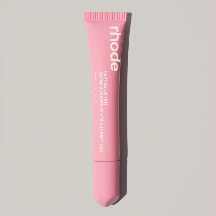 Baume pour la peau RHODE, Gloss à lèvres Jelly Bean, Stick blush de poche Spicy Marg Juice Box, Blus