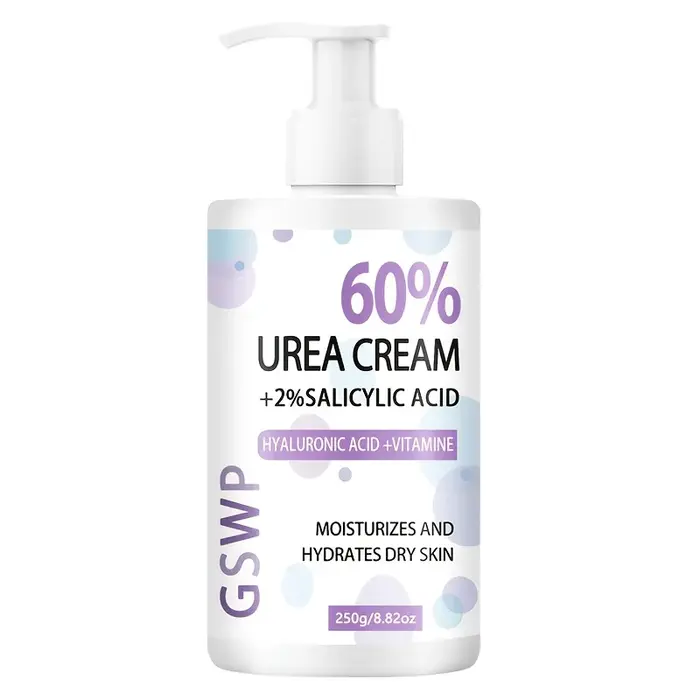Crème hydratante pour les mains et les pieds GSWP à 60 % d'urée, contenant de l'acide salicylique, p