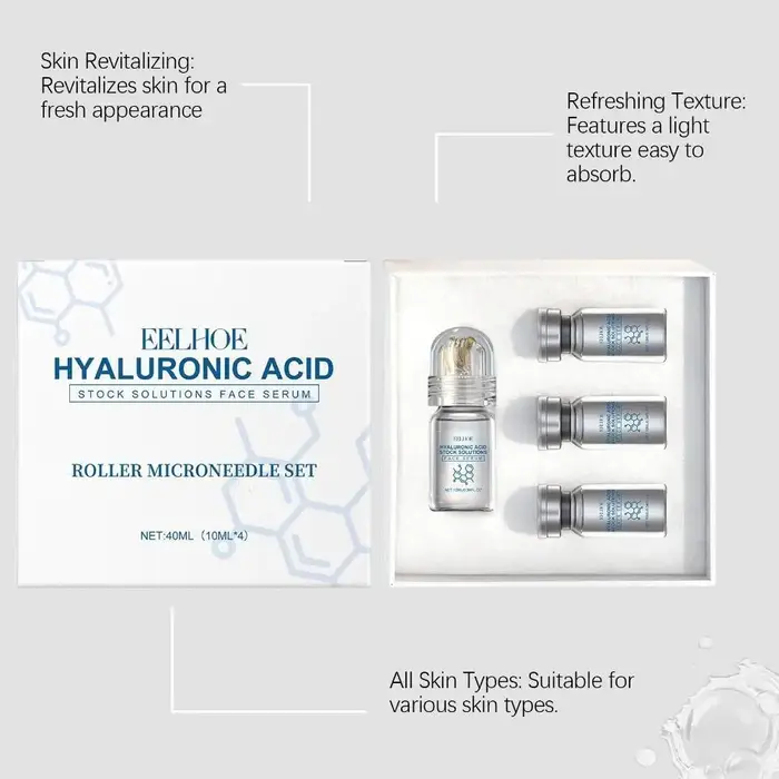 Kit de sérum facial à micro-aiguilles à la niacinamide avec rouleau 0
