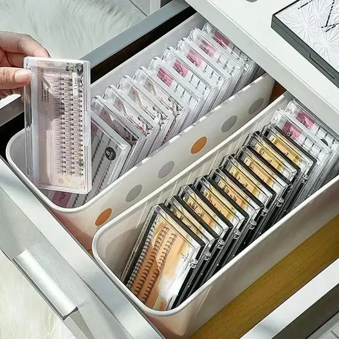 Boîte de rangement pour faux cils, 1 pièce, avec organisateur d'outils d'extension de cils, étui pou