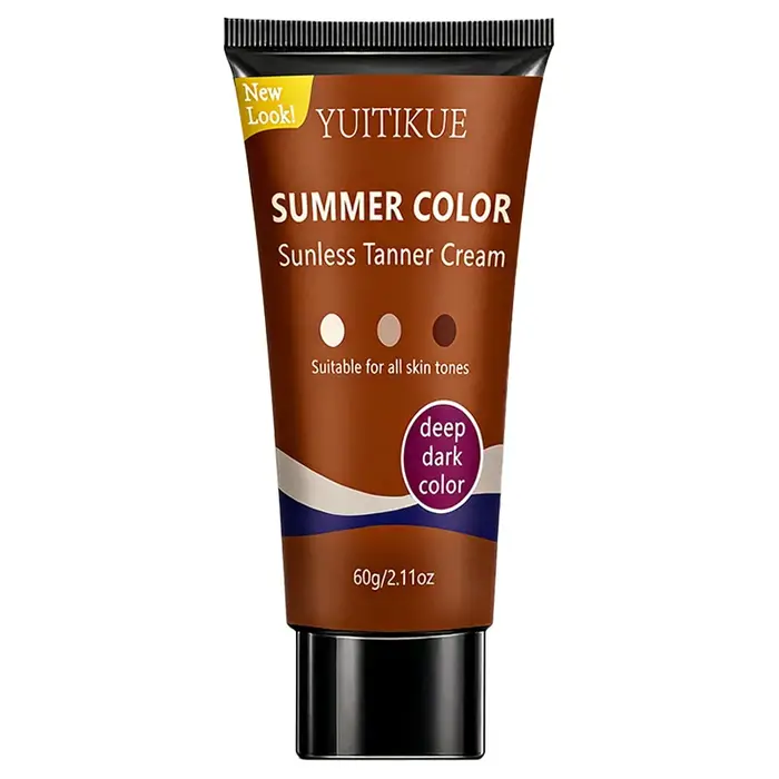 Crème autobronzante YUITIKUE Summer Color |   Ton profond et sombre |   Convient à tous les types de