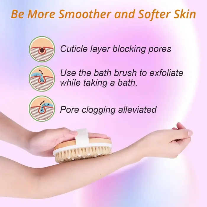 Brosse pour le corps pour peau sèche
