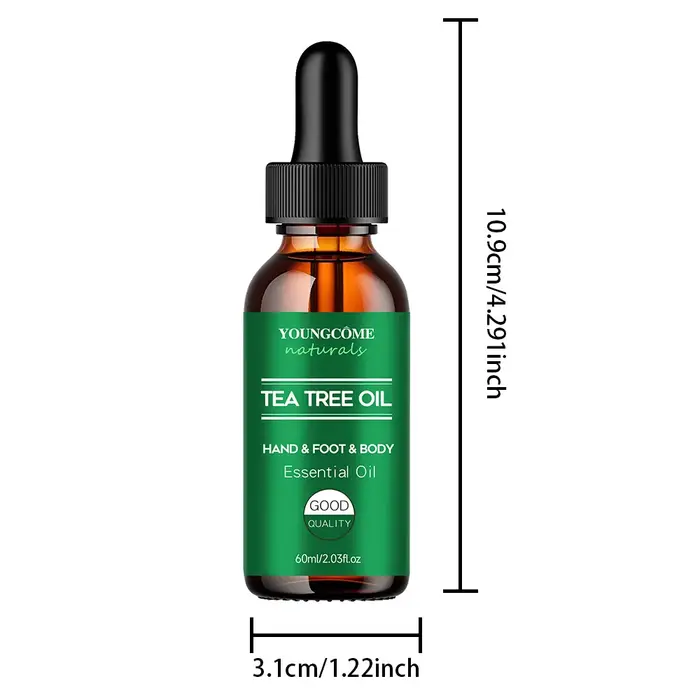Huile essentielle d'arbre à thé pour soins de la peau