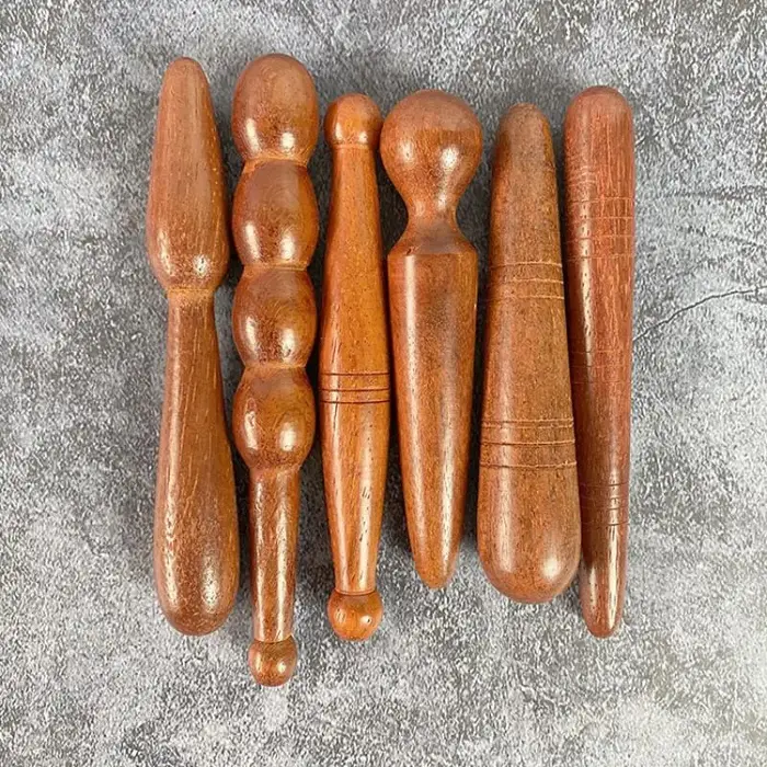 1 bâton de réflexologie en bois pour massage des pieds et des mains