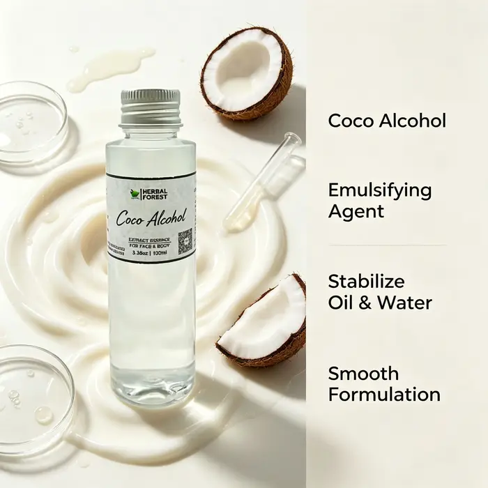 Huile de silicone naturelle pure, caprylate de coco, soin de la peau hydratant