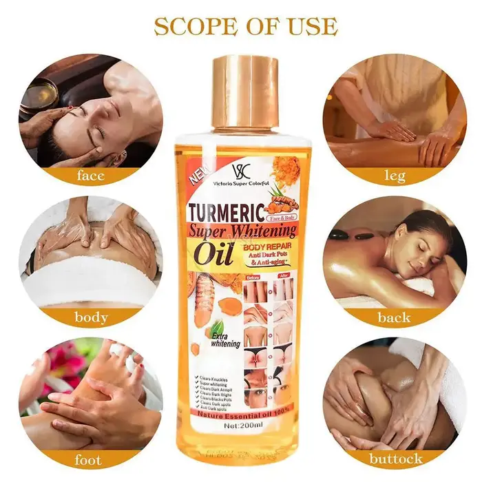 Huile essentielle de curcuma pour le visage et le corps