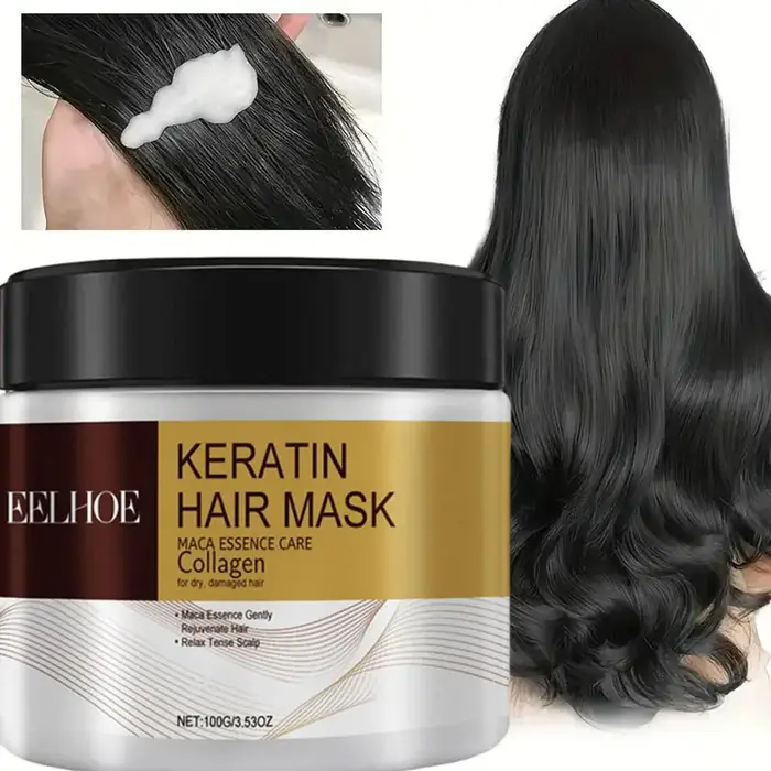 Masque capillaire au collagène et à la kératine