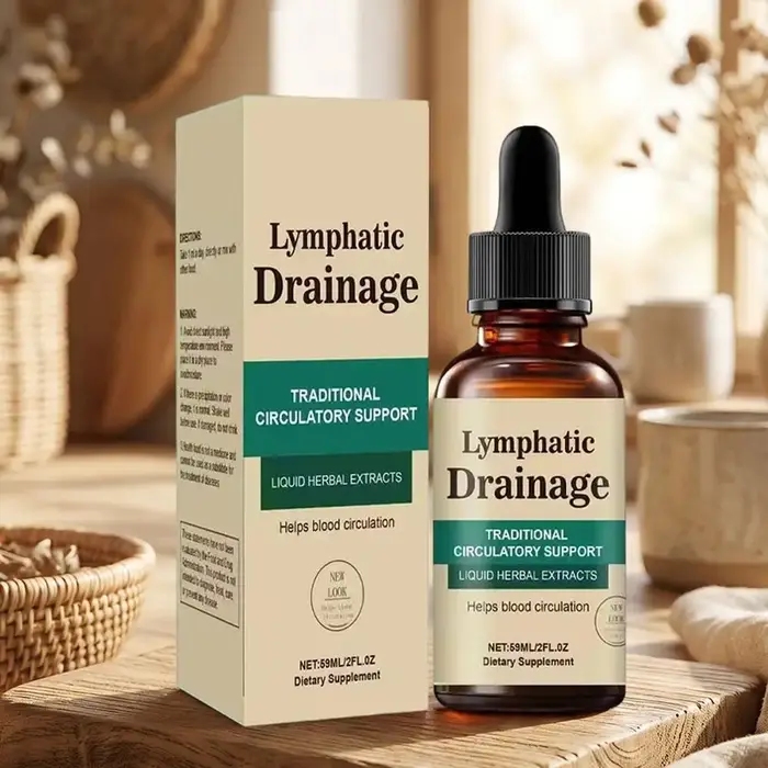 Gouttes naturelles à base de plantes pour le drainage lymphatique