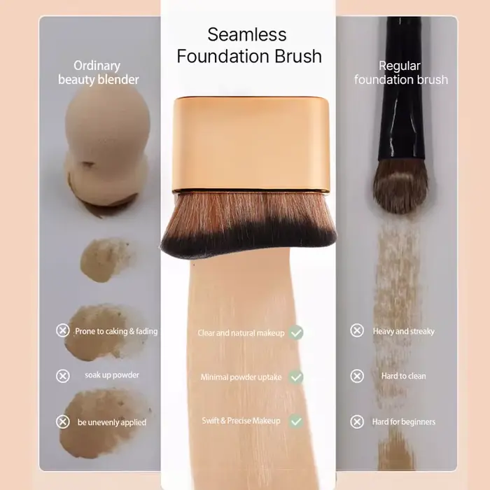 Pinceau de maquillage pour le contour du bronzage