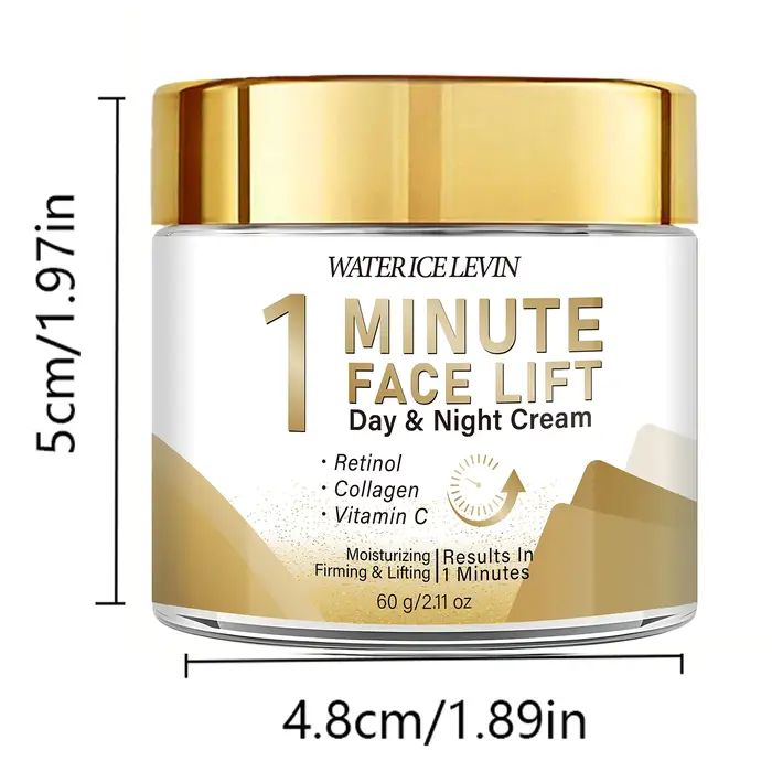 Crème liftante pour le visage en 1 minute. Rétinol