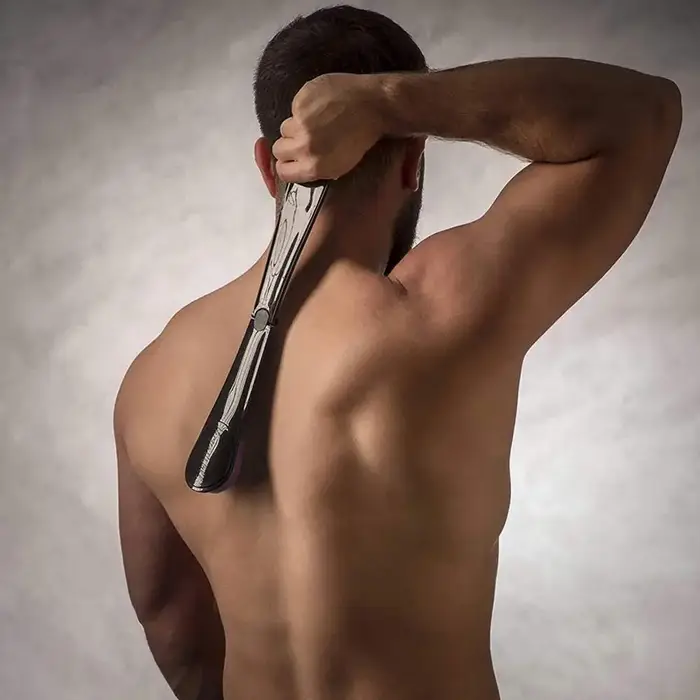 Bâton applicateur pour auto-crème solaire et bronzage du dos