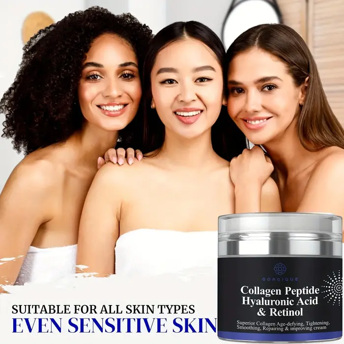 Crème peptidique au collagène