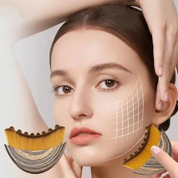 Brosse pour le visage un Contour lymphatique