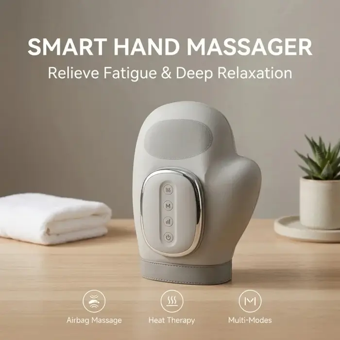 Masseur de mains avec compression par airbag