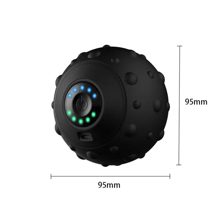 Boule de Massage vibrante Rechargeable à 5 vitesses, masseur d'arachide Portable, rouleau en mousse 